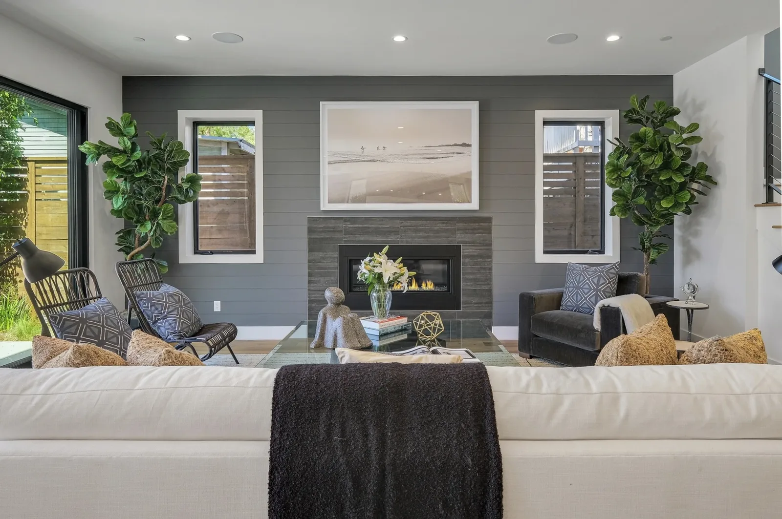 Living room wall painting